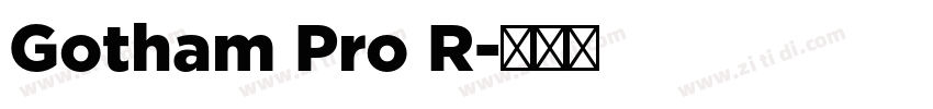 Gotham Pro R字体转换
